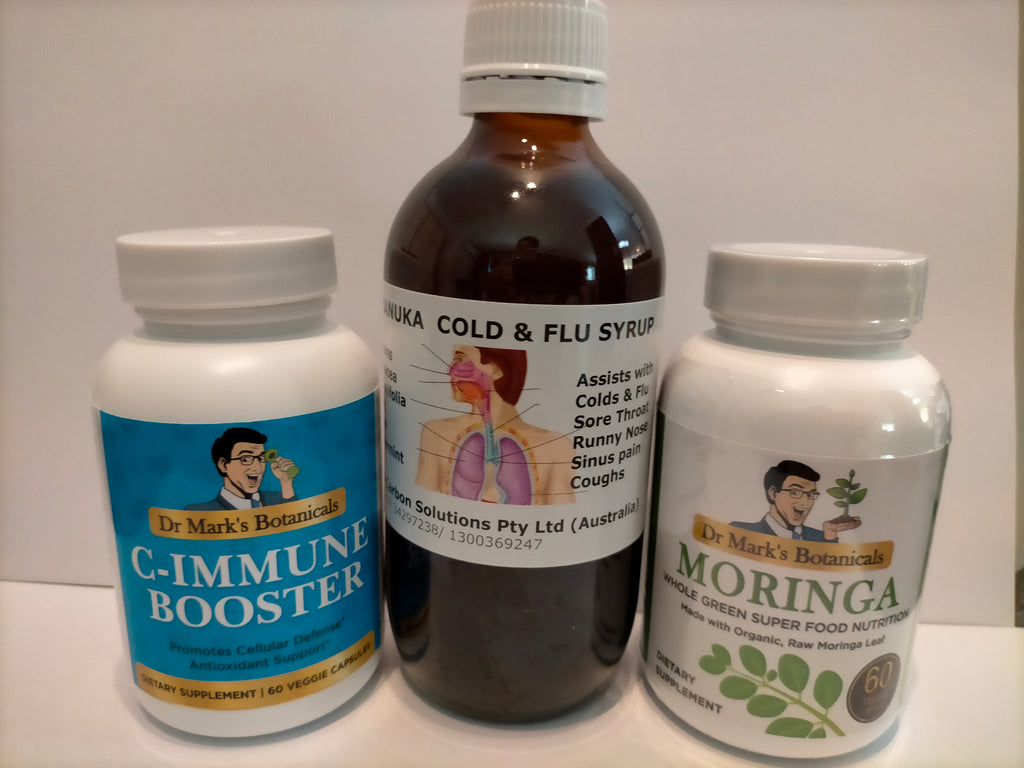C-Immune Booster, Manuka Cold and Flu Syrup, Moringa